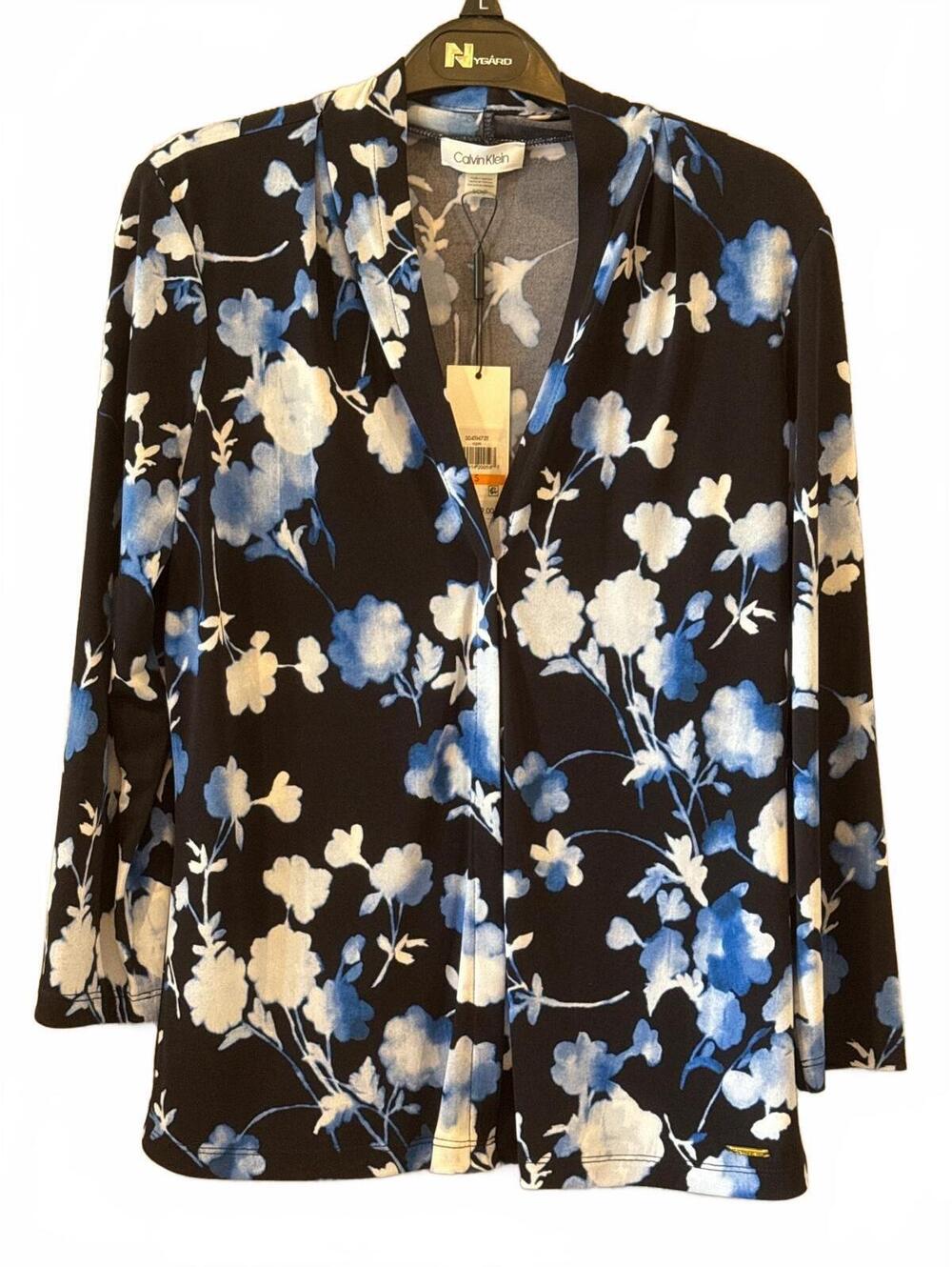 Calvin Klein Women's Floral Button-Up Blouse Size S